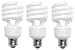 TCP 68914DL3 14W Spiral Compact Fluorescent Bulb, Daylight, 3-Pack