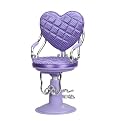 Our Generation Heart-Shaped Salon Chair - Purple