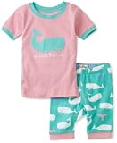 Hatley Girls 2-6X Short Whales 'Whale Rested' Pajama Set