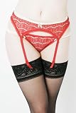 Mimi Holliday Bisou Bisou Rouge Suspender Belt