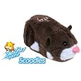 Zhu Zhu Pets Scoodles Dark Brown & White Hamster Kids TOY