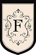 Monogram Garden Flag - F