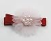 Stylish Pearl Flower - Baby Girl & Toddler Hair Clip - Pink & Red