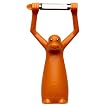 Animal House Monkey Peeler - Orange (6")