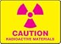 Accuform Signs Aluminum "Caution Radioactive Materials" With Graphic 10" X 14"