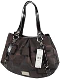 Nine West Brown/black Signs Purse Satchel Handbag Bag
