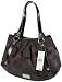 Nine West Brown/black Signs Purse Satchel Handbag Bag