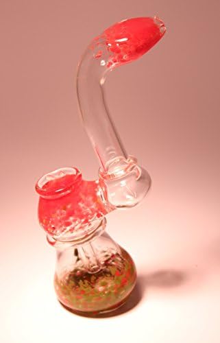 6.5" Paradise Clear Glass Incense Burner Bubbler Style