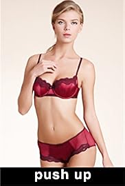 Limited Collection Floral Lace Padded Push Up Bra with Silk