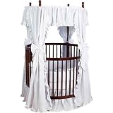 Traditional Round Crib-Color: Natural