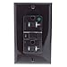 Cooper TRVGFH20B Hospital Grade Tamper Resistant GFCI Receptacles Deco Duplex 20A 125V - Brown