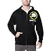 Metal Mulisha Affiliate Fleece Men's Hoody Zip Casual Sweatshirt/Sweater w/ Free B&F Heart Sticker Bundle - Black/Yellow