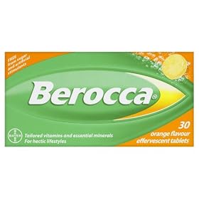 Berocca Orange Flavour Sugar Fee Tailored Vitamins & Essential Minerals For Hectic Lifestyles 30 Effervescent Tablets