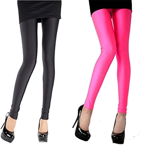 Sports Women's Slim Candy Color Leggings High Stretched Gym Yoga Fitness Pants (Dark Gray)