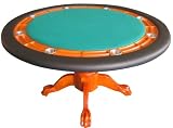 Tables Deluxe Vegas - Table - Table de Poker Deluxe Vegas Ronde Noir Verte