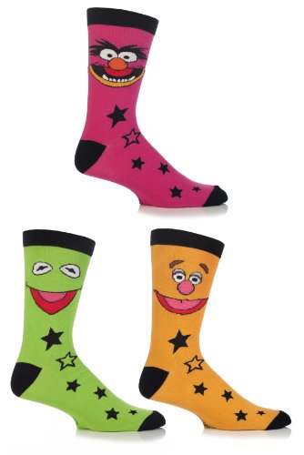 SockShop Men's 3 Pair Muppets Socks