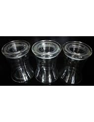 Buy 3pc Set Hourglass Storage Sealed Glass Container Jars