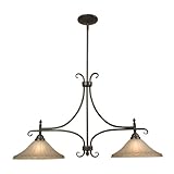 IMAGE OF Galaxy Lighting 103982DBC 2 Light Island Light, Dark Brown Copper