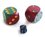 Ein Jumbo Wuerfel von Chessex - Gesprenkelt - 36mm!