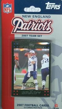 Topps NFL Football Cards 2007 New England Patriots Team Set
