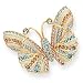 Swarovski Crystal Butterfly Brooch