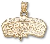 San Antonio Spurs Pendant - 10K Gold Team Logo 5/8"