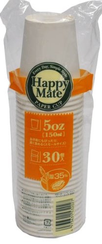 ハッピーメイト ペーパーコップ 150ml 30P HM-02