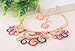 Chinese Antique Vintage Twisted Flower Floral Collar Bib Necklace Earrings Set