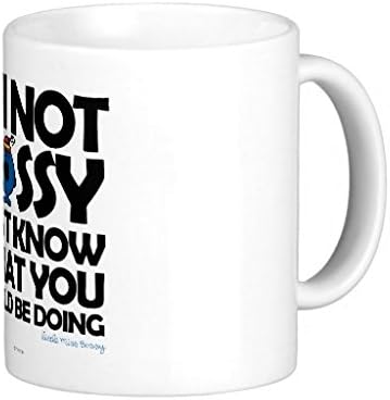 Lisapads Little Miss Bossy Just Knows White Quality Ceramic Milk Cup Coffee Tea Mug for Gift Job Family 11 Oz