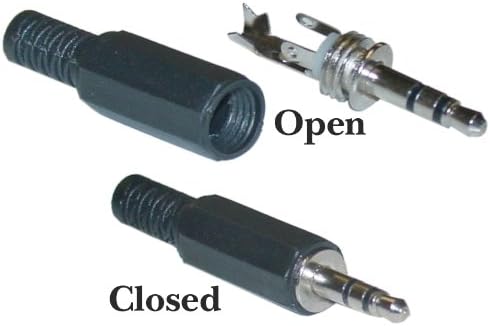 Kuhl Cable 3.5mm Stereo Male Connector with Plastic Hood, Solder Type