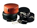 TOP GRAIN NAPA LEATHER Ladies Round Jewelry Organizer