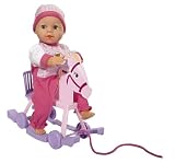 Simba 105147117 - Laura Weichstehpuppe mit Schaukelpferdchen
