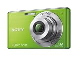 41qt 0YnmAL. SL160  Sony DSC W530G Digitalkamera (14 Megapixel, 4 fach optischer Zoom, 26mm Weitwinkel, 6,9 cm (2,7 Zoll) Display) grün