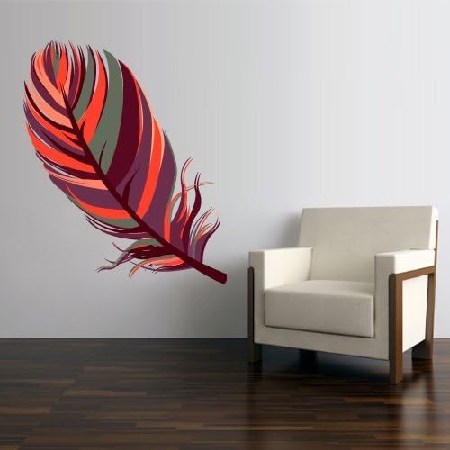 Full Color Wall Decal Mural Sticker Decor Art Feather American Naitive (Col758)