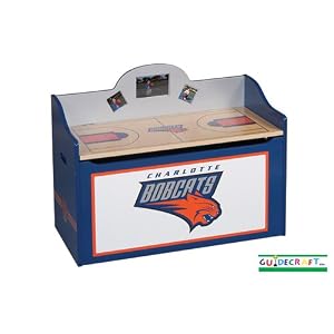 Guidecraft NBA Bobcats Toy Box
