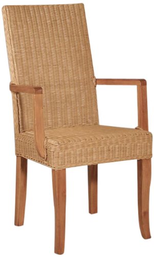 Hansen Rattan 3885/F610 Peddigrohr-Armlehnstuhl / honig gebeizt, ohne Polster / B 57 T 57  Preisvergleich