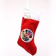 BIG Disney Micky Minnie Santa Christmas X-mas Stocking Red with White