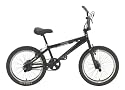 Texo Herren Fahrrad (406 mm) BMX Freestyle mit Leerlauf und Axle-Pegs, tiefschwarz, 27 cm, 20 Zoll