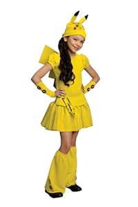 Pokemon Girl Pikachu Costume Dress, Large