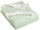Northpoint Beau Bebe Giggle Sherpa Baby Blanket, 30 by 40-Inch, Light Green [並行輸入品]