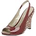 Via Spiga Women's Taunt Peep Toe Wedge,Red Zebra,9 M US