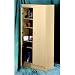 Nexera Wall Street 5 Shelf Storage Cabinet in Natural Maple