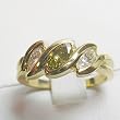 14K Yellow Gold Natural Yellow and White Diamond Ring