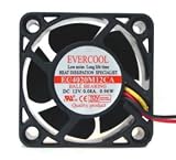 Evercool 40x40x20mm Medium Speed Ball Bearing Fan 3 pin.