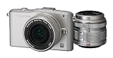 OLYMPUS �}�C�N����� PEN mini E-PM1 �c�C�������Y�L�b�g �V���o�[ E-PM1 TKIT SLV