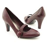 NINE WEST Muffin Burgundy Heels Pumps Shoes Womens 8