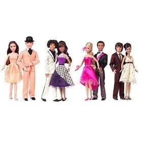 High School Musical 3 Prom Date Dolls Complete Set of 8