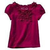 Infant Toddler Girls' Cherokee® Fresh Raspberry Short-sleeve Ruffler Top