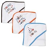 Frenchie Hooded Towels, 3 Pack, Daddys Boy