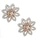14K WG Diamond Flower Earrings